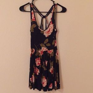 Navy Floral Summer Dress
